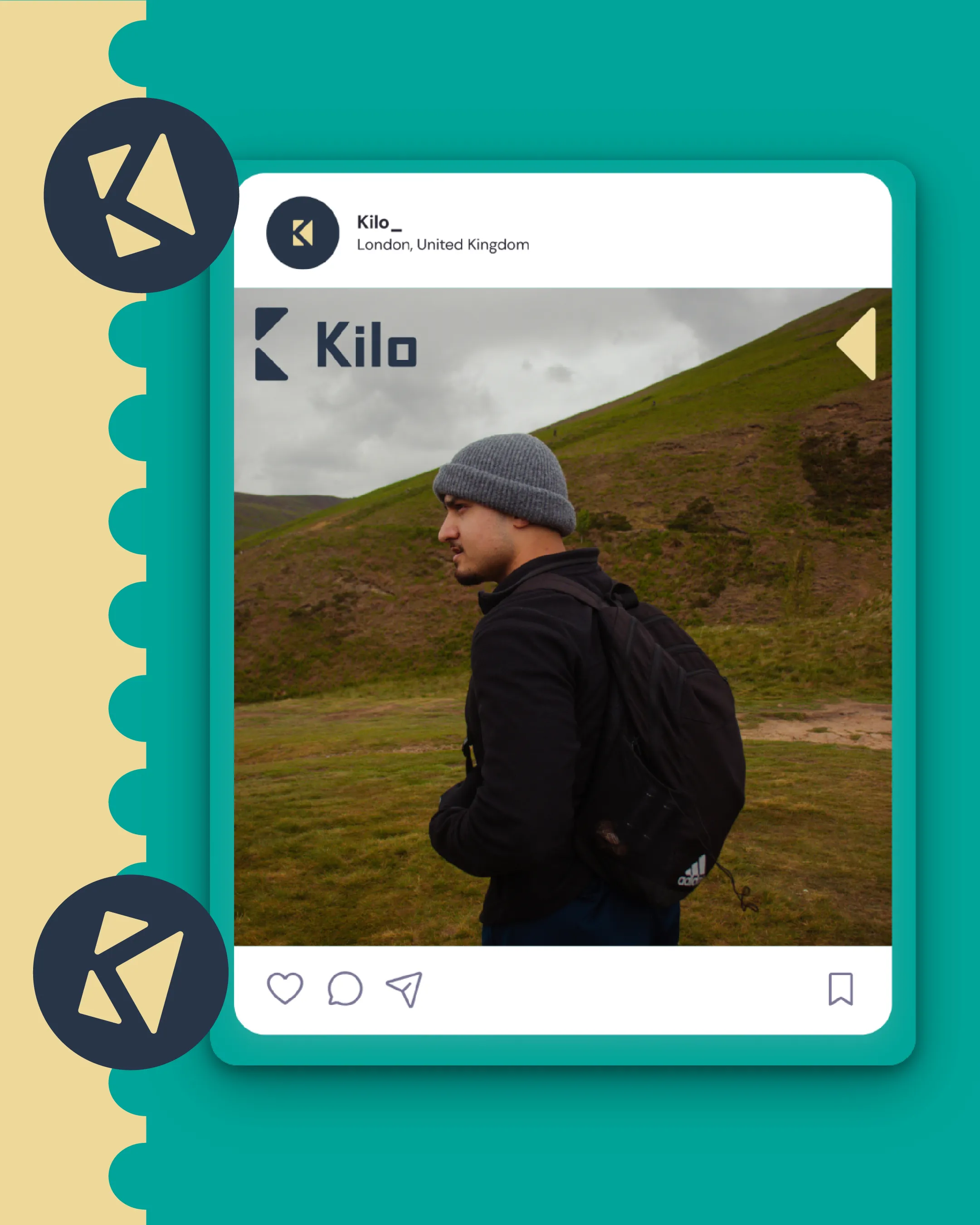 Instagram post template.