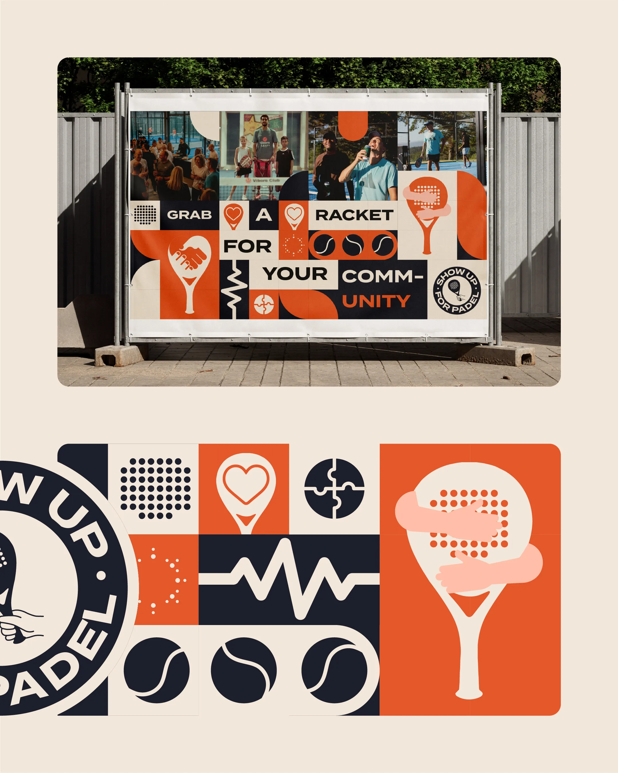 Fence banner and the illustration kit.
